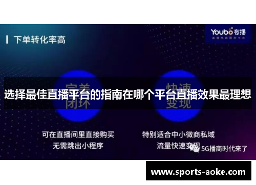 选择最佳直播平台的指南在哪个平台直播效果最理想