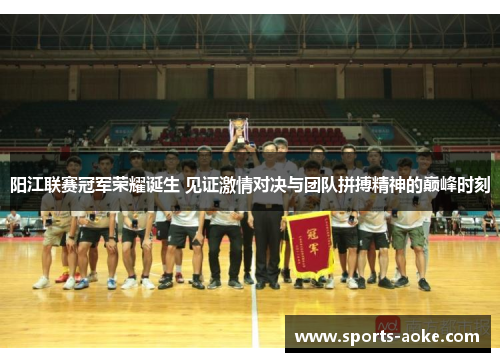阳江联赛冠军荣耀诞生 见证激情对决与团队拼搏精神的巅峰时刻